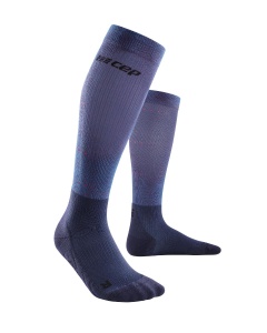 CEP - sosete compresie inalte - infrared recovery socks tall W - blue - Img 3