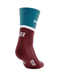 CEP - sosete compresie medii - the run socks mid cut v4 W - petrol | dark red - Img 3