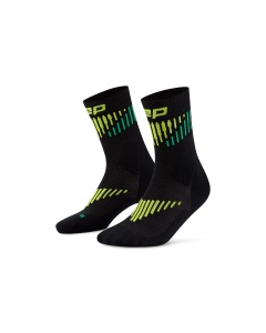 CEP - sosete compresie mid cut - Core Run Merino 3.0 - black | lime - III (39-42) - Img 3