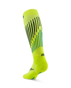 CEP - sosete compresie tall - Ski Touring Merino 3.0 - lime | blue - III - Img 3
