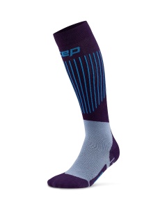 CEP - sosete compresie tall - Ski Ultralight 3.0 - dark purple | blue - III