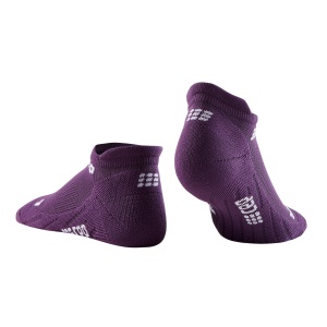 CEP - Sosete de compresie femei model sub glezna The Run Socks No Show W socks - mov inchis gri - Img 2