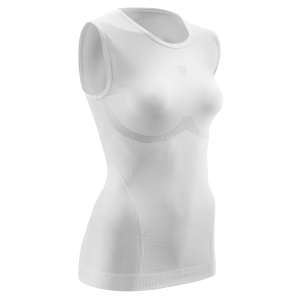 CEP - Tricou de compresie ultralight W fara maneci - alb