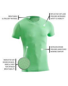 CEP - tricou tehnic - run ultralight shirt short sleeve - verde - Img 4