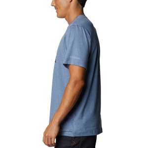 Columbia - Tricou Barbati Columbia Tech Trail Graphic Tee - albastru - Img 4