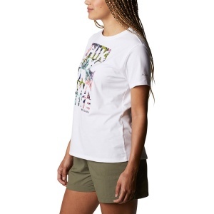 Columbia - Tricou Femei Columbia Sun Trek Ss Graphic Tee - alb - Img 2