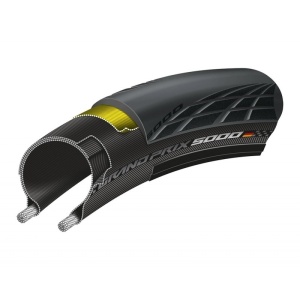 Continental - anvelopa bicicleta sosea Grand Prix 5000, pliabila, 700x28C - 28-622 - negru crem - Img 3
