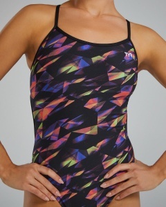 Costum înot întreg femei TYR Trinityfit Triadic - multicolor | rezistent clor - Img 5