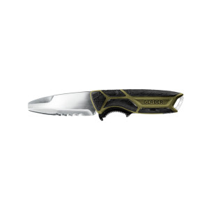 Cutit pescuit cu teaca si lama fixa gerber,crossriver combo knife freshwater