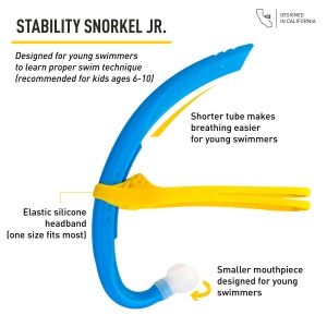 Finis - accesoriu inot pentru copii Snorkel Stability Jr - albastru ocean - Img 3