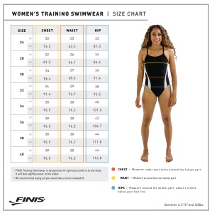Finis - costum de baie intreg Openback Splice - negru albastru - Img 6