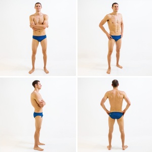 Finis - Slip inot barbati - Brief Solid - albastru deschis afine - Img 2