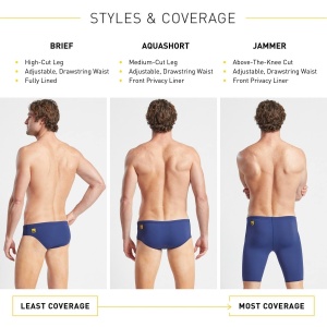 Finis - Slip inot barbati - Brief Solid - Albastru Navy - Img 4