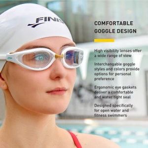 Finis - Smart Google Max Kit - orange mirror - negru - Img 6