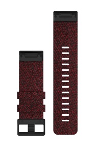 Garmin curea nailon QuickFit 26 negru-rosu - Img 2