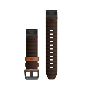 Garmin curea QuickFit 22 - piele - chestnut - Img 2