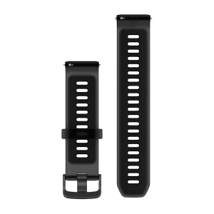 Garmin - curea silicon - Quick Release 22 - Negru translucid I Negru cu carcasa slate - Img 2