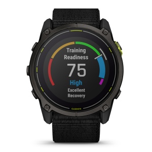 Garmin Enduro 3 - ceas ultra multisport cu GPS - ramă gri din titanium DLC si curea textilă neagră - Img 2