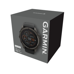 Garmin - fenix 8 AMOLED Sapphire - 47 mm - Titanium with Spark Orange | Graphite Silicone Band - Img 44