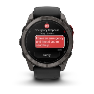 Garmin fenix 8 Pro – 51 mm, MicroLED | Sapphire, Titan DLC gri carbon cu curea din silicon neagră/Pebble Grey - Img 4