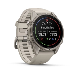 Garmin Fenix 9 AMOLED - 43 mm Titan Fog Gray - Smartwatch Multisport Premium cu AMOLED - Img 3