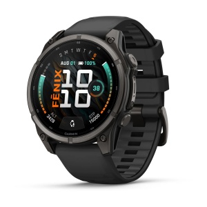 Garmin Fenix 9 AMOLED - 47 mm Titan DLC Carbon - Smartwatch Multisport Premium cu AMOLED