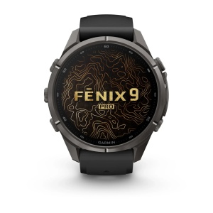 Garmin Fenix 9 Pro AMOLED inReach - 43 mm Titan DLC Carbon - Smartwatch Multisport Premium cu AMOLED - Img 2