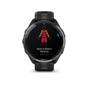 Garmin - Forerunner 965 ceas multisport cu GPS AMOLED - Ramă din titan DLC gri carbon cu carcasă neagră şi curea din silicon neagră/gri pudră - Img 6
