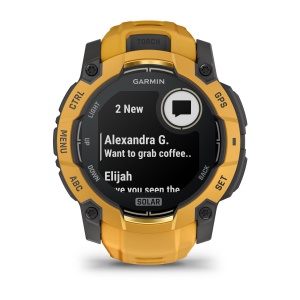 Garmin Instinct 3 – 50 mm, Solar | Sunburst curea cu Sunburst/Grey - Img 4