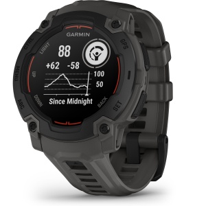 Garmin - Instinct 3 - 45 mm AMOLED - Black with Bolt Blue | Black Band - Img 171