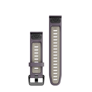 Garmin QuickFit 20 - curea silicon - crem mov Deep Orchid|Light Sand - Img 2
