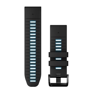 Garmin QuickFit 26 - curea silicon - negru | albastru Cirrus