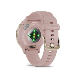 Garmin - Venu 3s smartwatch cu GPS și AMOLED - ramă din oţel inoxidabil Soft Gold cu carcasă Dust Rose şi curea din silicon - Img 5