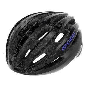 Giro - casca bicicleta Isode - Negru Floral albastru