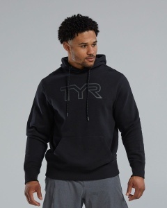 Hanorac unisex TYR Ultrasoft Big Logo Tech Hoodie - negru | confortabil