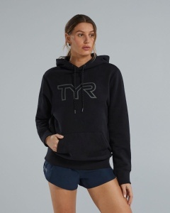 Hanorac unisex TYR Ultrasoft Big Logo Tech Hoodie - negru | confortabil - Img 3