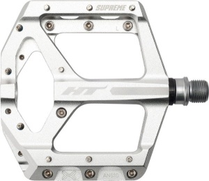 HT COMPONENTS - pedale flat bicicleta MTB ANS10 Supreme Emil Johansson - argintiu