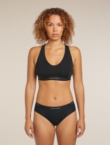 Icebreaker - bustiera - 125 Cool-Lite Sprite Racerback Bra W - Black - L