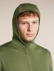 Icebreaker - hanorac - Merino 260 Quantum IV LS Zip Hood - Sphagnum - L - Img 8