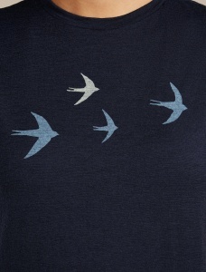 Icebreaker - tricou - 150 Tech Lite SS Tee Bird Transit W - Midnight Navy - L - Img 5