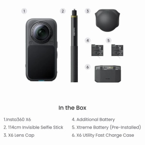 Insta360 X6 Camera Video Sport 8K 360° - Standard Bundle - Img 11