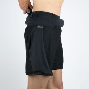 Instinct - Pantaloni scurti maraton barbati - Trail Short Marathon 2-in-1 - Negru - Img 4