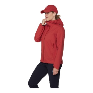 Jacheta Femei Mammut Ducan HS Hooded Dark Mammut Red - Img 4