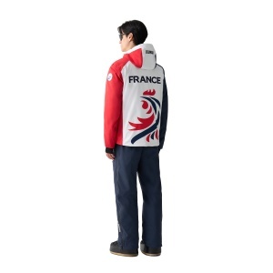 Jacheta Schi Barbati Colmar 1519 White-Navy Blu-Bright Red - Img 2