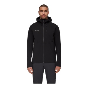 Jacheta Softshell Barbati Mammut Ultimate Comfort So Hooded Black - Img 2