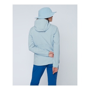 Jacheta Softshell Femei Mammut Ultimate Comfort So Hooded Nebla - Img 3