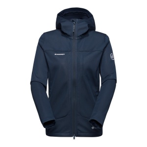 Jacheta Softshell Femei Mammut Ultimate VIII So Hooded Marine