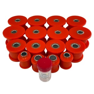 Kit bucse Toyota Land Cruiser 70/73 (după 1991) Poliuretan Portocalii 75 ShA 35mm Elast-Pol