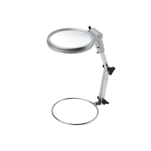 Lupa de masa iluminata cu iluminare LED Bresser 9624100, 2x/4x, 120mm