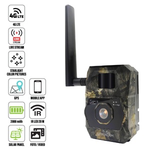 LYNXCAM Camera live vision cu GPS APP 4G LTE Full HD Panou Solar